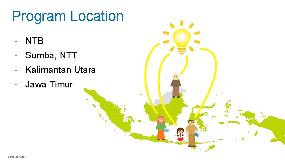 Program Location - NTB - Sumba, NTT - Kalimantan Utara - Jawa Timur ©