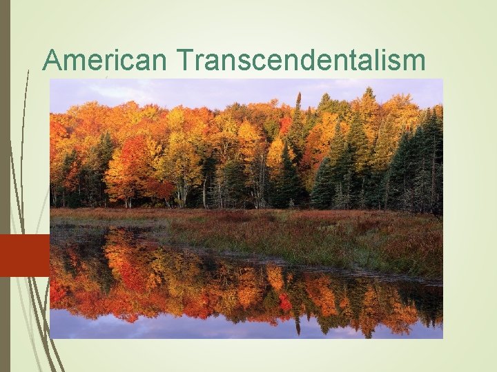 American Transcendentalism 