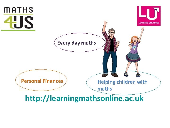 Every day maths Personal Finances Helping children with maths http: //learningmathsonline. ac. uk 