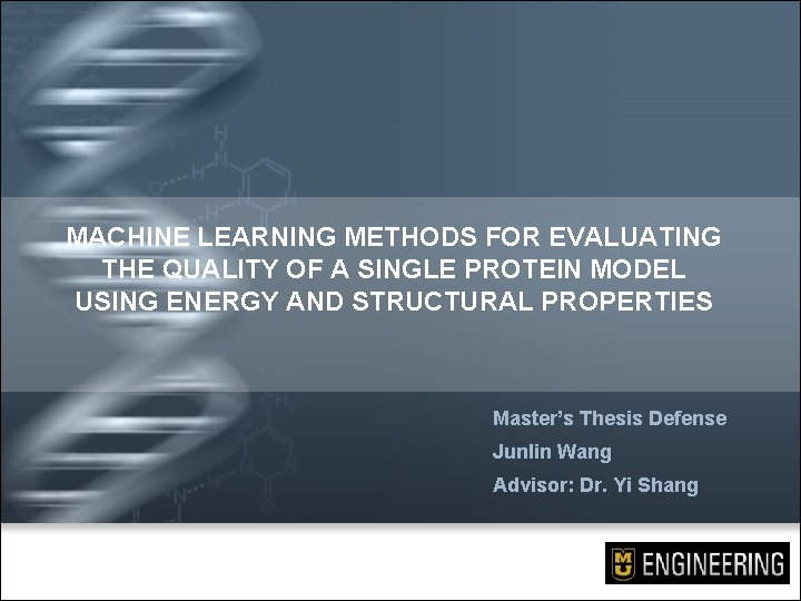 MACHINE LEARNING METHODS FOR EVALUATING THE QUALITY OF