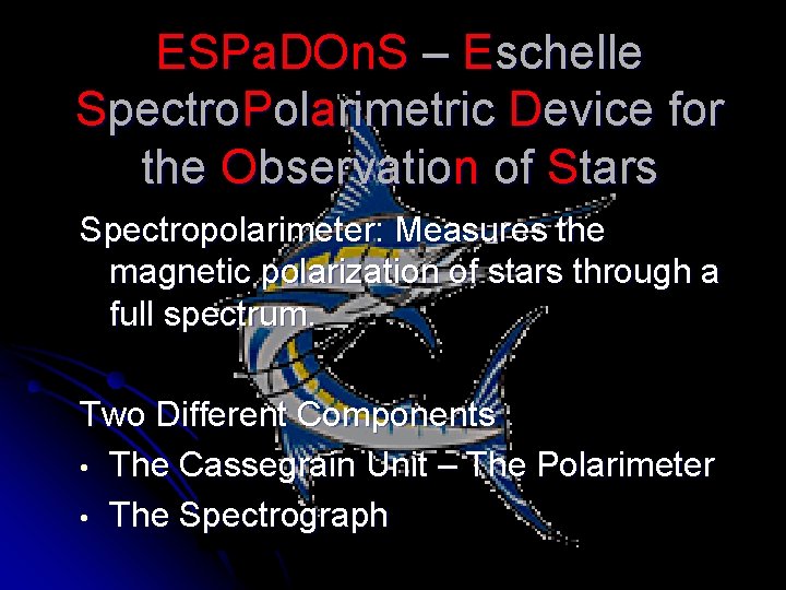 ESPa. DOn. S – Eschelle Spectro. Polarimetric Device for the Observation of Stars Spectropolarimeter: