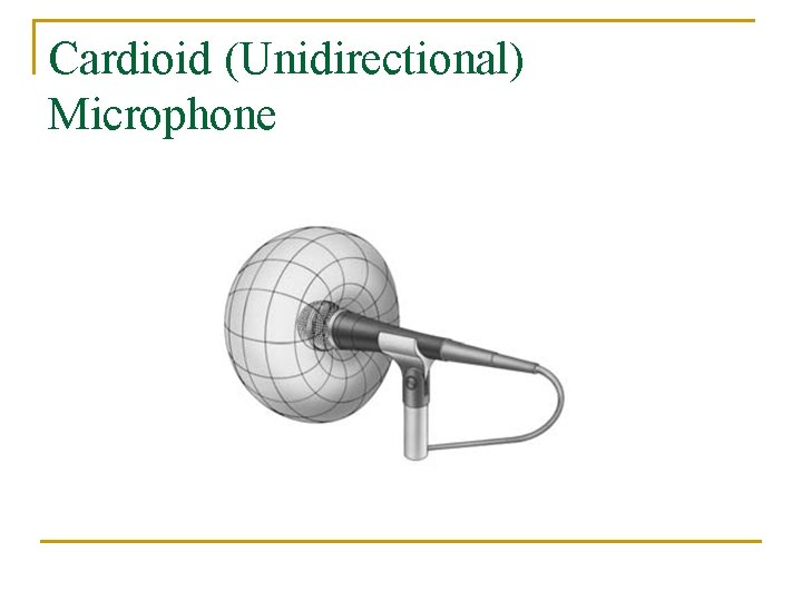 Cardioid (Unidirectional) Microphone 