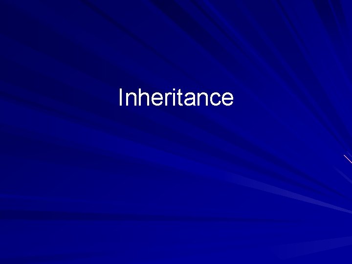 Inheritance 