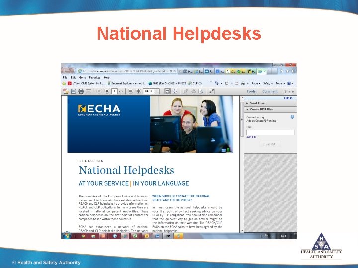 National Helpdesks 