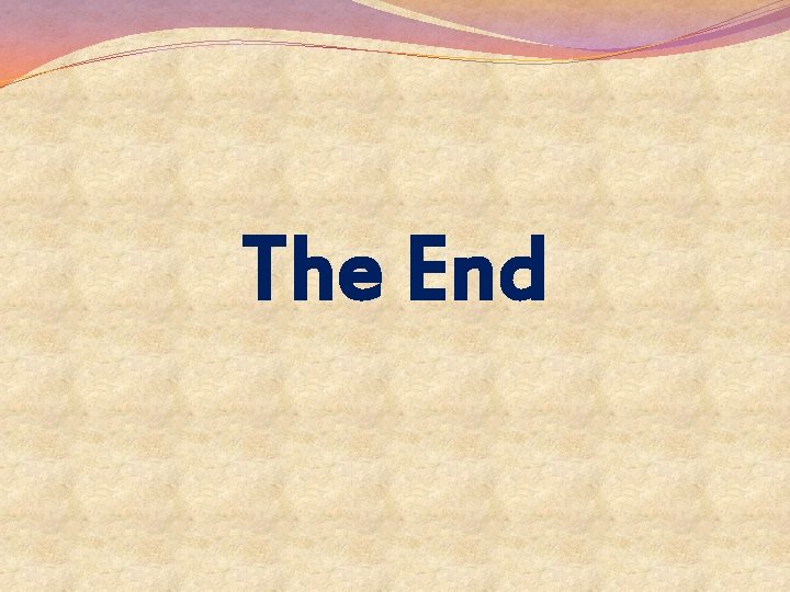 The End 