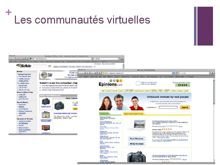 + Les communautés virtuelles + Les communautés virtuelles