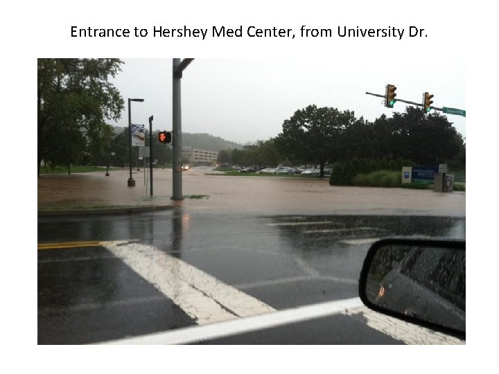 Entrance to Hershey Med Center, from University Dr. 