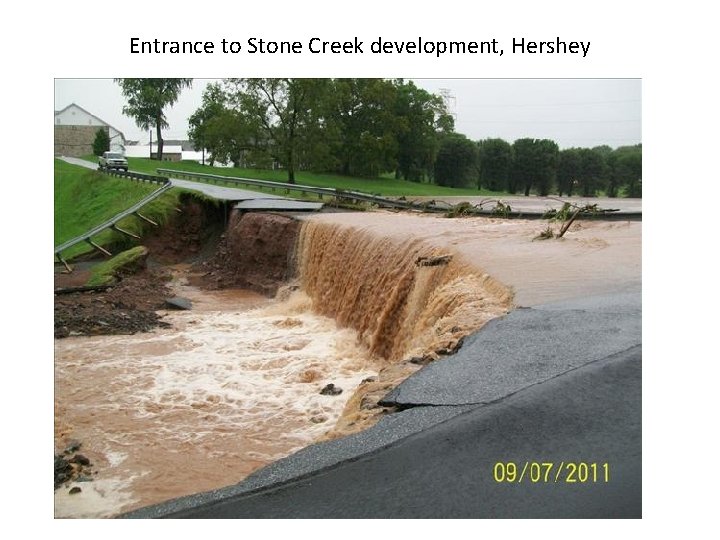 Entrance to Stone Creek development, Hershey 