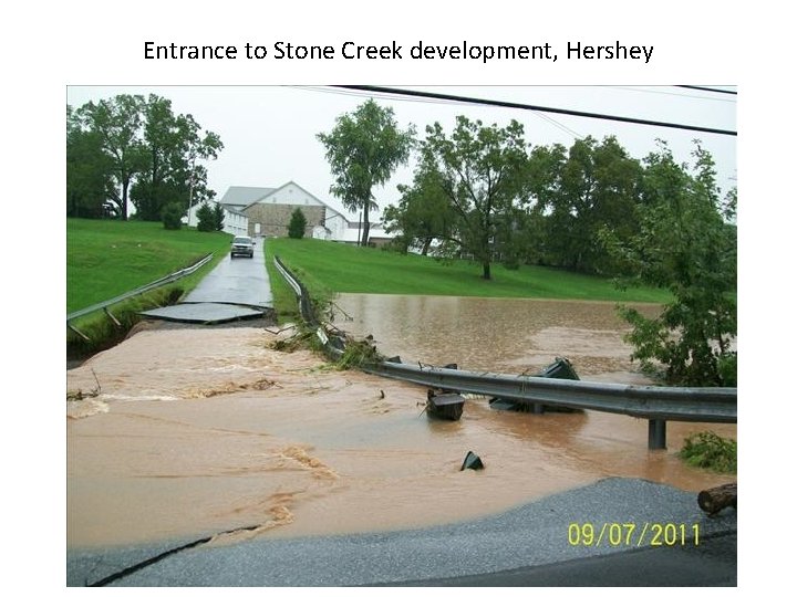 Entrance to Stone Creek development, Hershey 