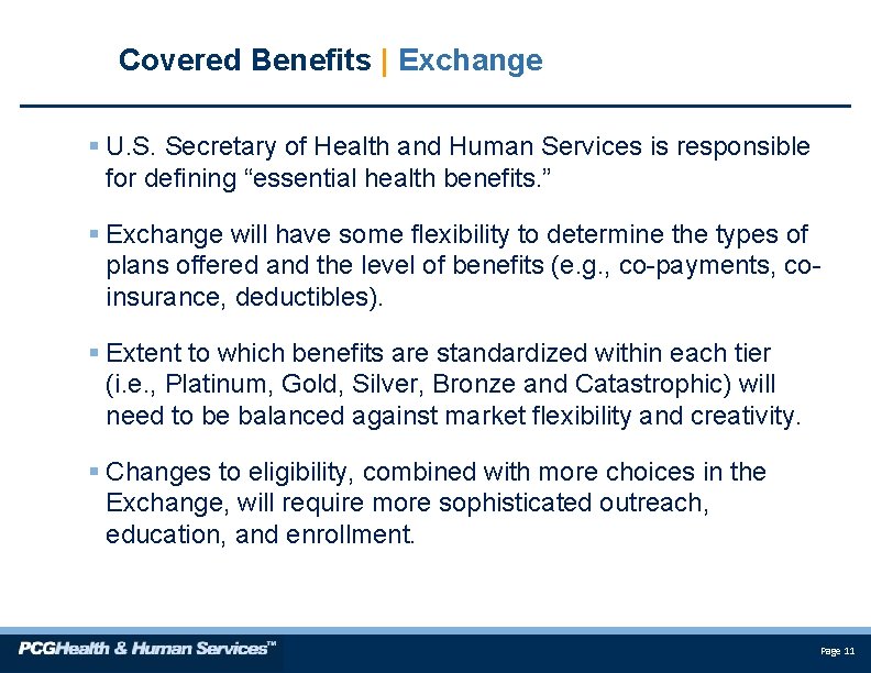Covered Benefits | Exchange § U. S. Secretary of Health and Human Services is
