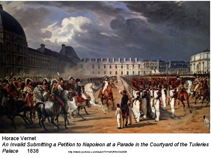 Horace Vernet An Invalid Submitting a Petition to Napoleon at a Parade in the