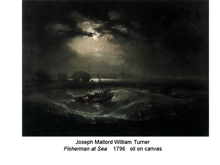Joseph Mallord William Turner Fisherman at Sea 1796 oil on canvas 