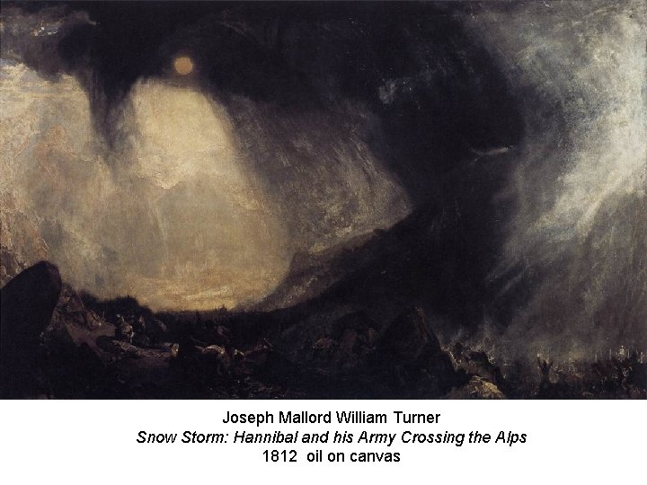 Joseph Mallord William Turner Snow Storm: Hannibal and his Army Crossing the Alps 1812