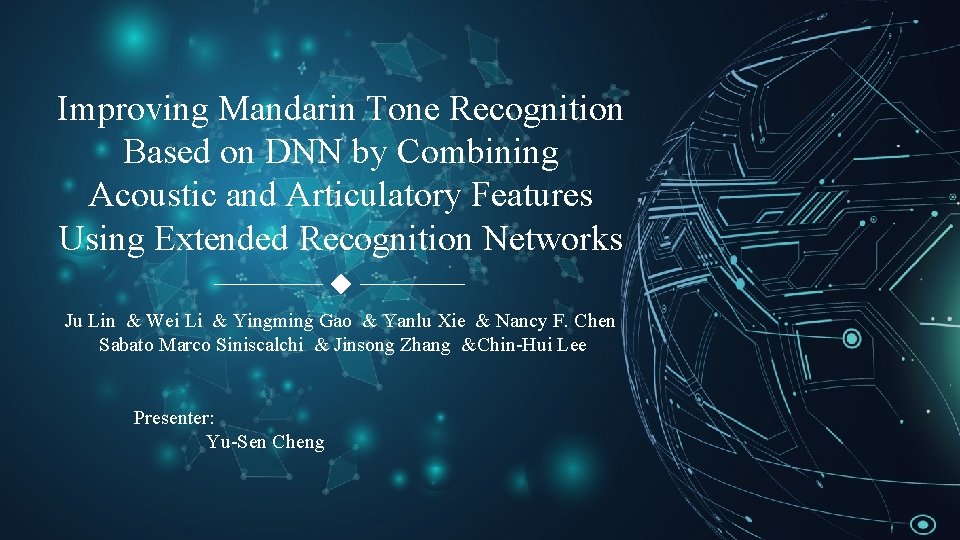 Improving Mandarin Tone Recognition Based on DNN by Combining Acoustic and Articulatory Features Using