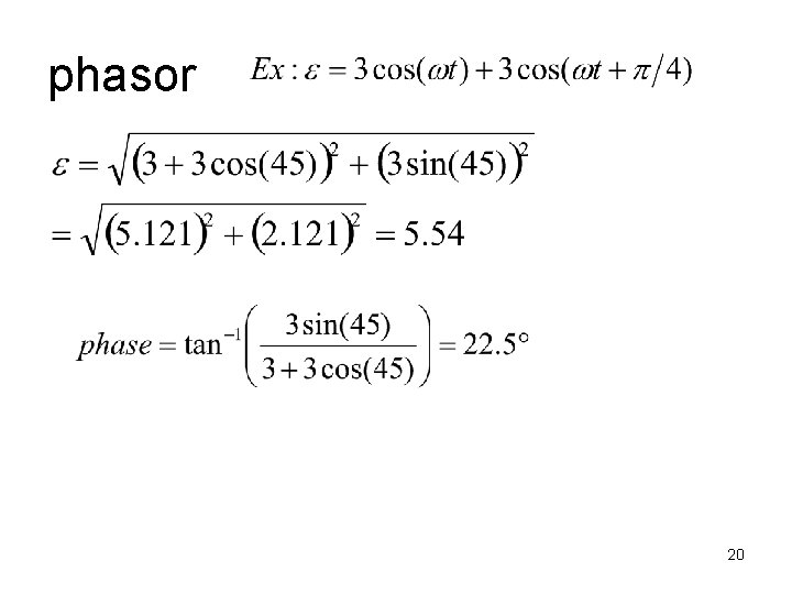 phasor 20 