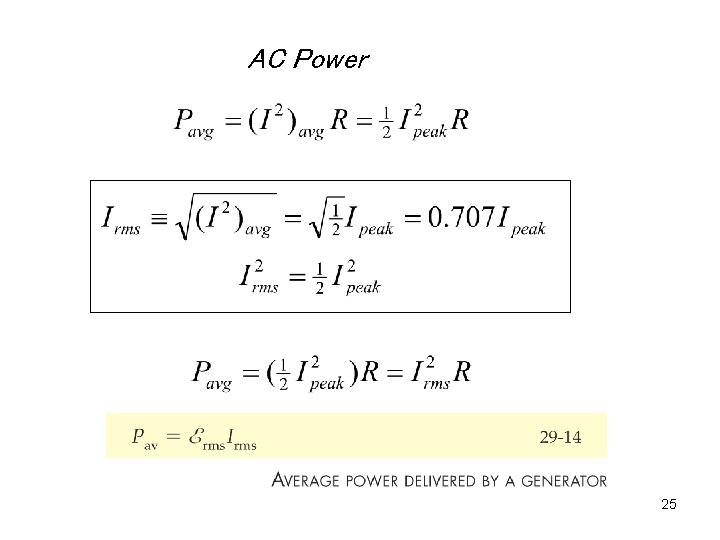 AC Power 25 