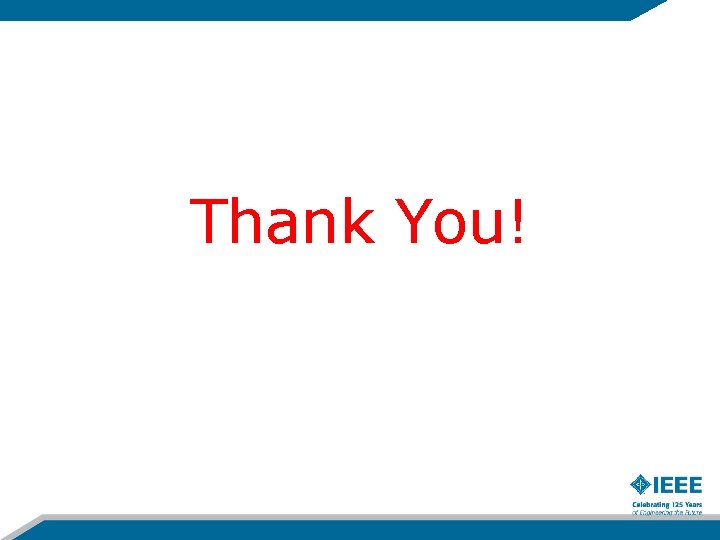 Thank You! Thank You!