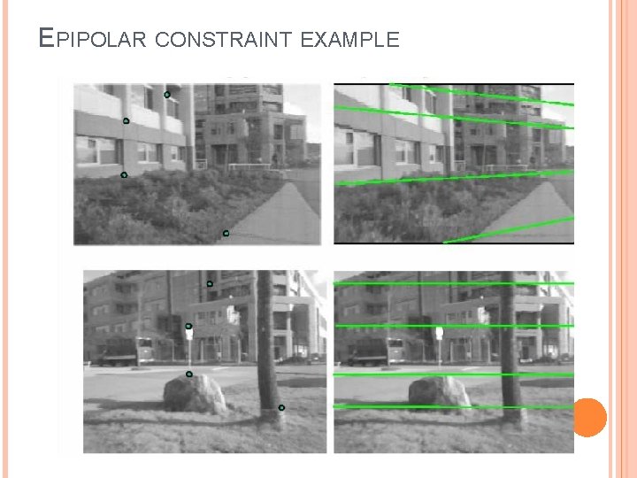 EPIPOLAR CONSTRAINT EXAMPLE 