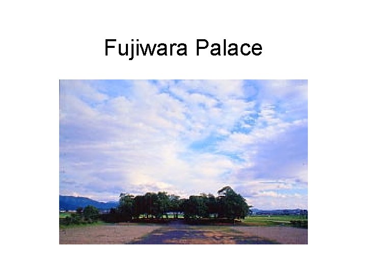 Fujiwara Palace 
