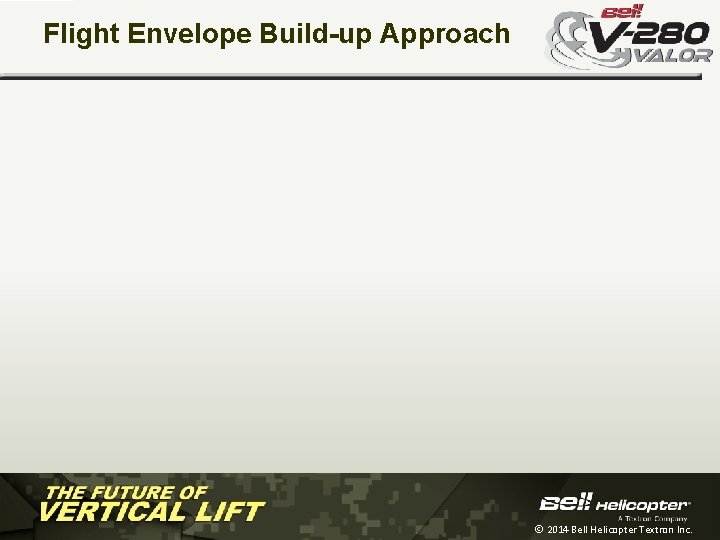 Flight Envelope Build-up Approach Ó 2014 Bell Helicopter Textron Inc. 