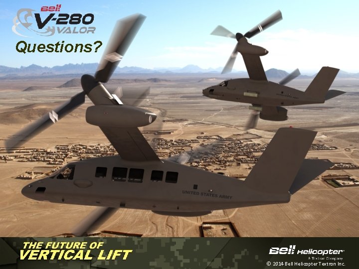 Questions? 19 Ó 2014 Bell Helicopter Textron Inc. 