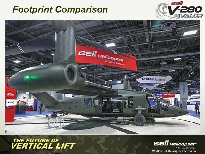 Footprint Comparison 7 Ó 2014 Bell Helicopter Textron Inc. 