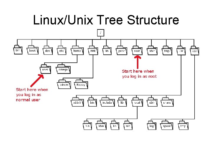 Linux/Unix Tree Structure 