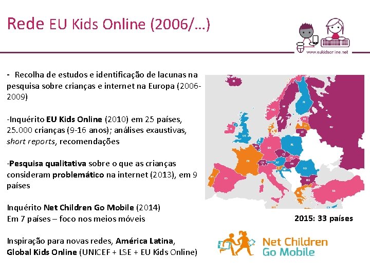 Rede EU Kids Online (2006/…) - Recolha de estudos e identificação de lacunas na