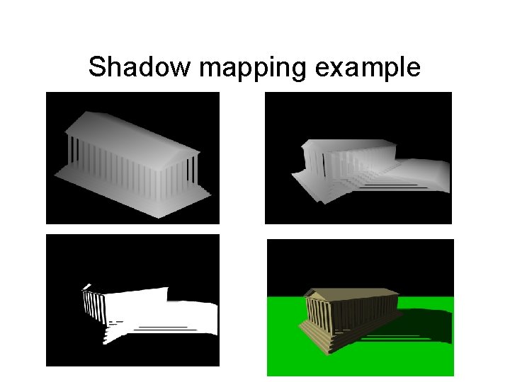 Shadow mapping example 