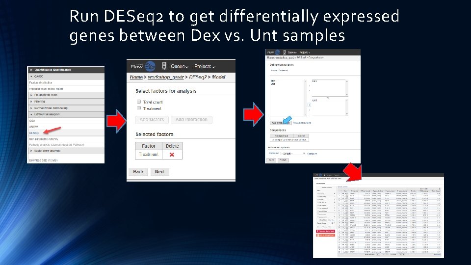 Run DESeq 2 to get differentially expressed genes between Dex vs. Unt samples 