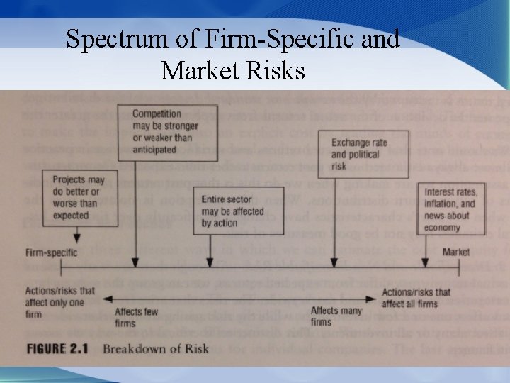 Spectrum of Firm-Specific and Market Risks 