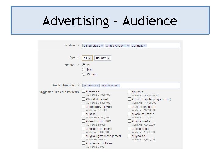 Advertising - Audience 