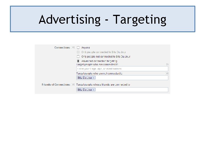 Advertising - Targeting 