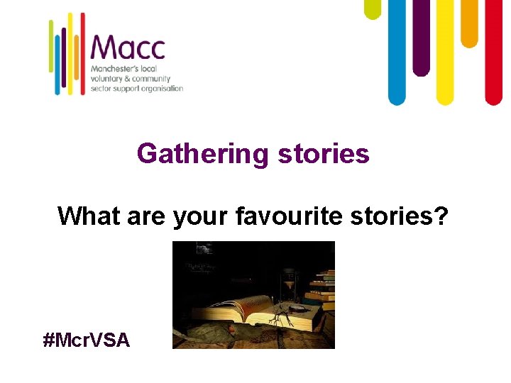 Gathering stories What are your favourite stories? #Mcr. VSA 