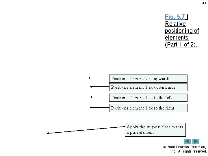 43 Fig. 5. 7 | Relative positioning of elements (Part 1 of 2). Positions