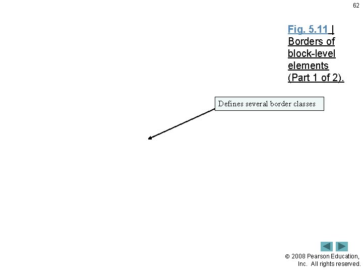 62 Fig. 5. 11 | Borders of block-level elements (Part 1 of 2). Defines