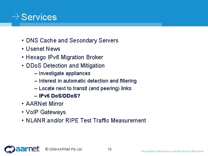 Services • • DNS Cache and Secondary Servers Usenet News Hexago IPv 6 Migration Services • • DNS Cache and Secondary Servers Usenet News Hexago IPv 6 Migration