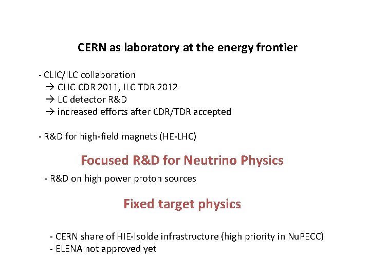 CERN as laboratory at the energy frontier - CLIC/ILC collaboration CLIC CDR 2011, ILC