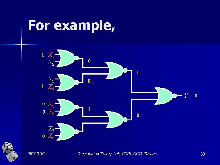 For example, 1 X 2 X 3 1 X 4 0 1 0 Y