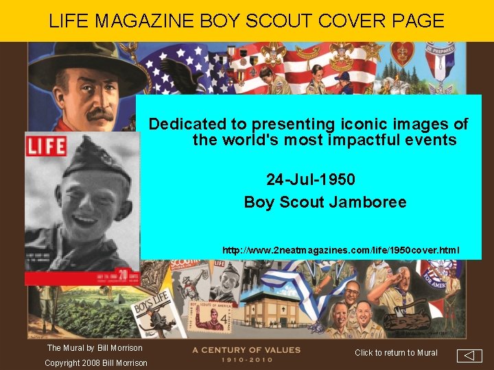 LIFE MAGAZINE BOY SCOUT COVER PAGE Dedicated to presenting iconic images of the world's