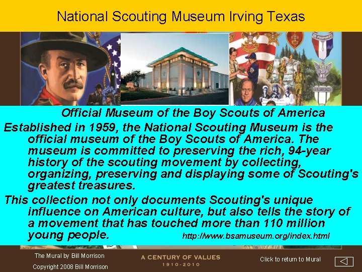 National Scouting Museum Irving Texas Official Museum of the Boy Scouts of America Established