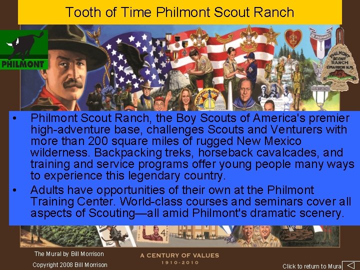 Tooth of Time Philmont Scout Ranch • • Philmont Scout Ranch, the Boy Scouts