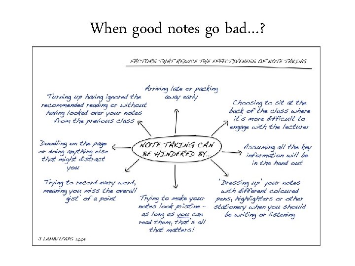 When good notes go bad…? 