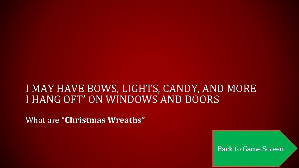 I MAY HAVE BOWS, LIGHTS, CANDY, AND MORE I HANG OFT’ ON WINDOWS AND