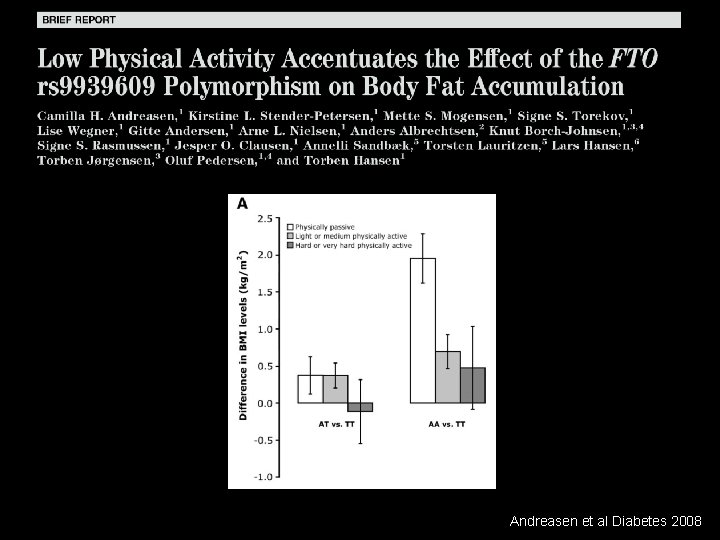 Andreasen et al Diabetes 2008 