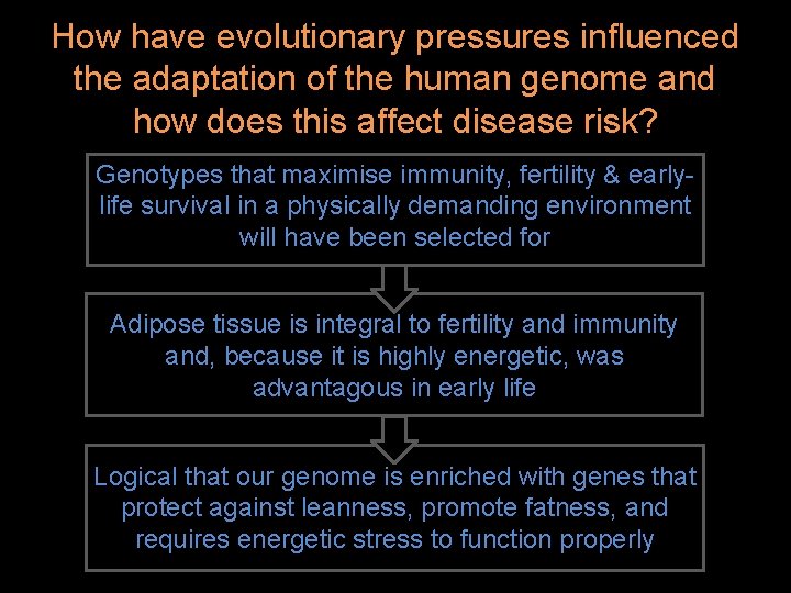 How have evolutionary pressures influenced the adaptation of the human genome and how does