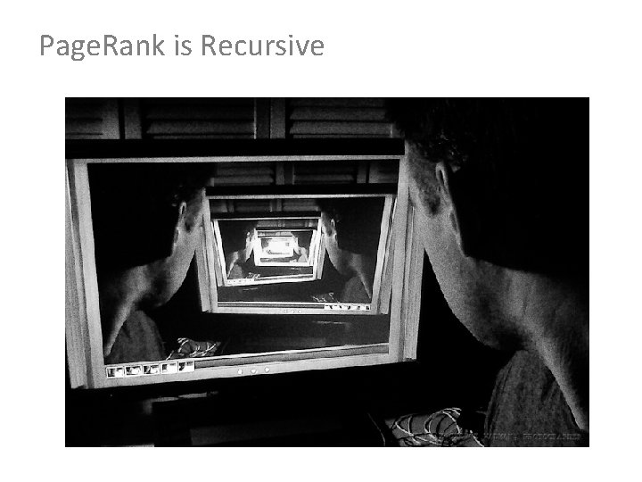 Page. Rank is Recursive 