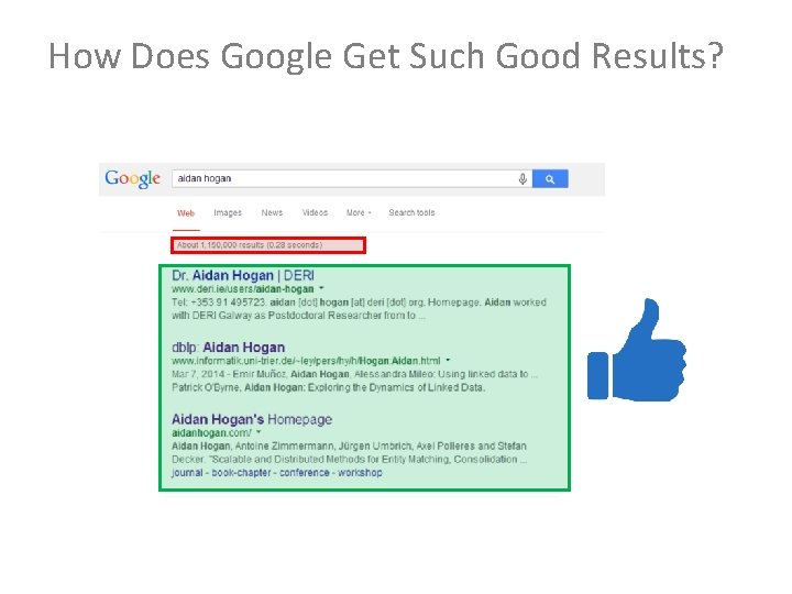 How Does Google Get Such Good Results? 