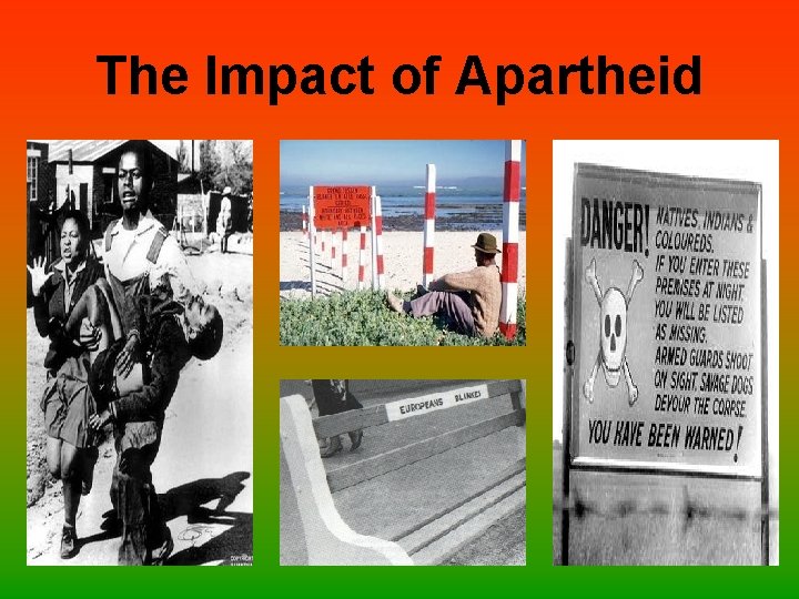 The Impact of Apartheid 