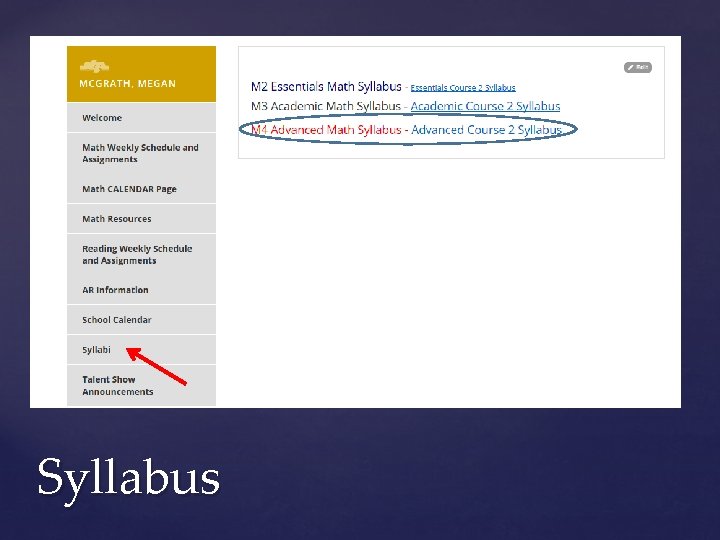 Syllabus Syllabus